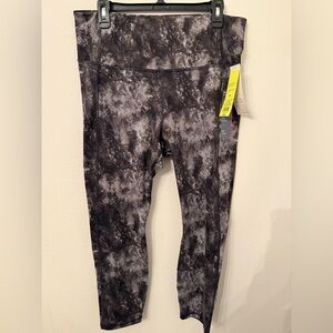 Target Black and Gray Tie-Dye Leggings